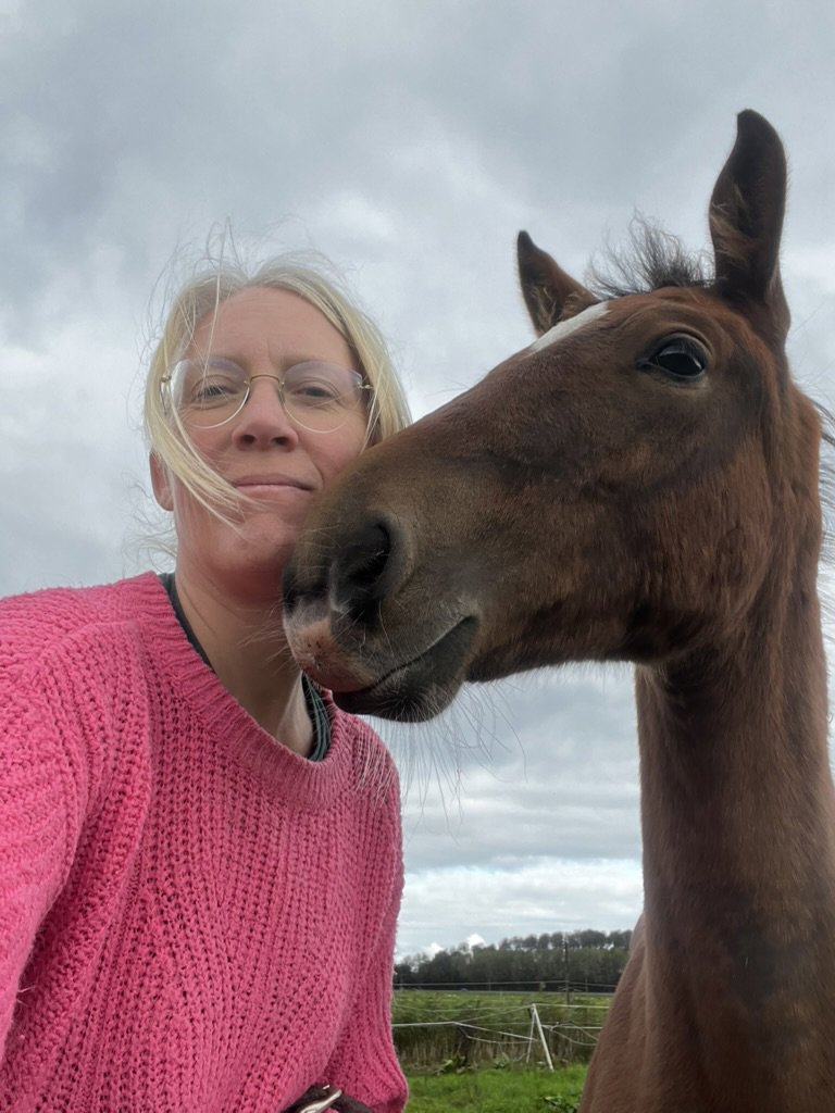 Een bijzonder moment: veulen Vince maakt contact